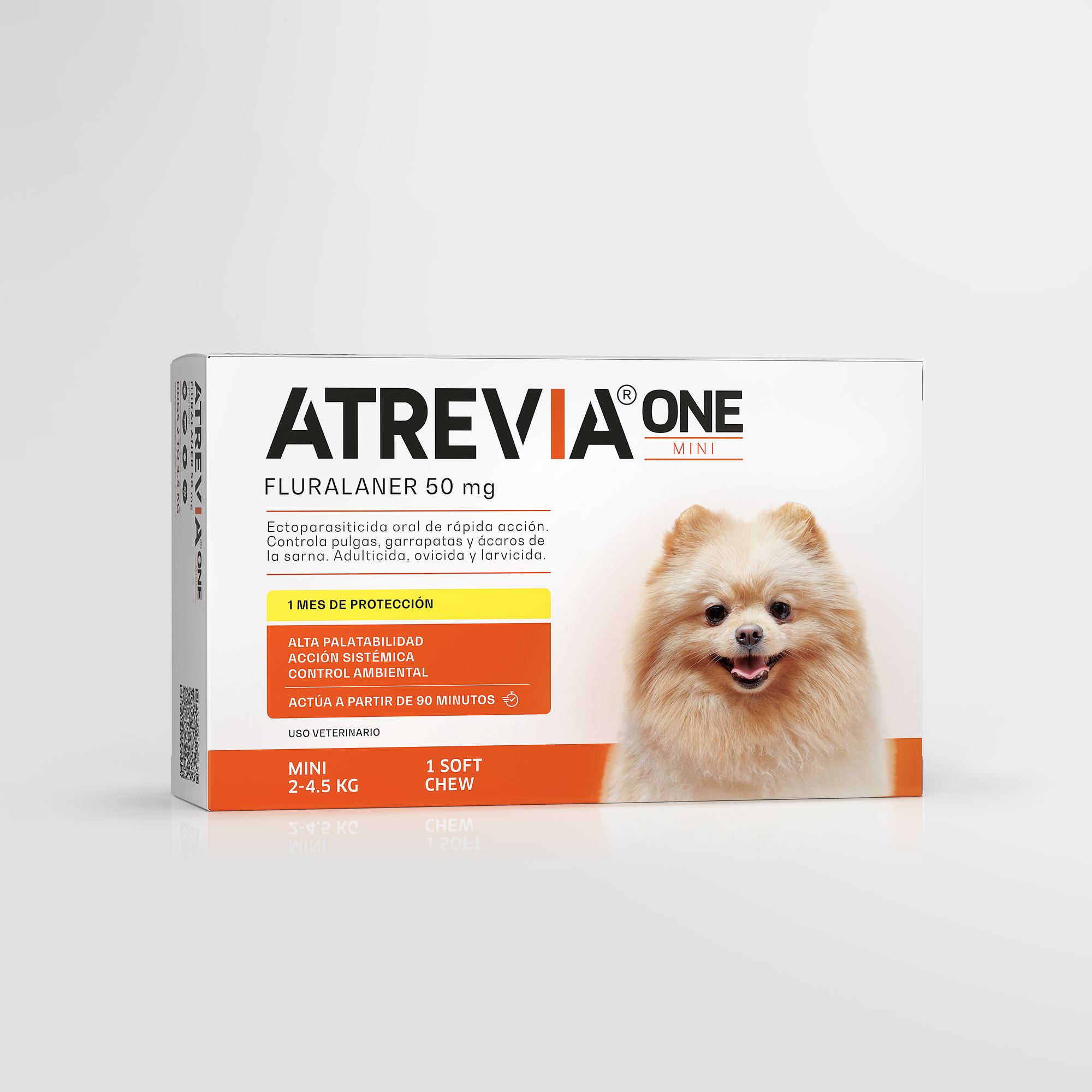 ANTIPULGAS PARA PERROS ATREVIA® ONE MINI - CJA 1 TAB (2 – 4.5KG)
