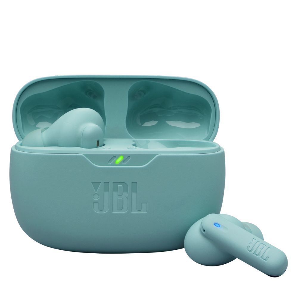 Audífonos Bluetooth True Wireless JBL Wave Beam 2, cancelación de ruido, 40h Azul