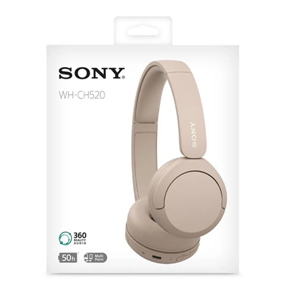 Audífonos On Ear con Bluetooth SONY WH-CH520 Crema