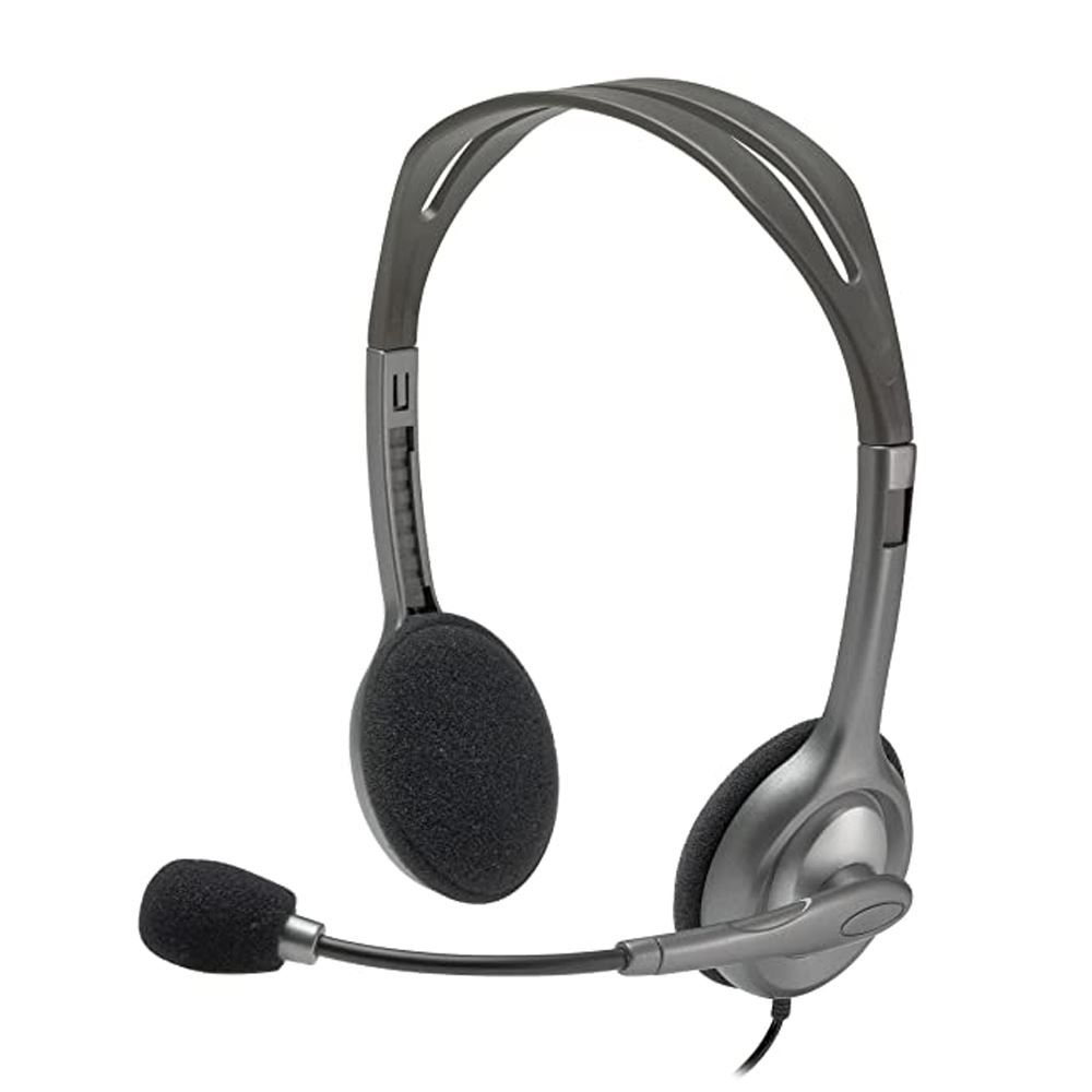 AUDIFONO CON MICROFONO LOGITECH H111 PLATA
