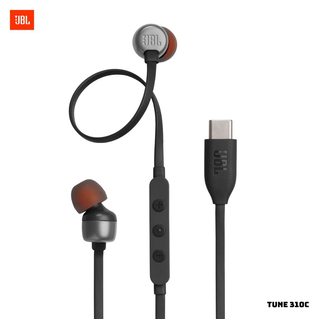 AUDIFONOS ALAMBRICOS JBL TUNE 310C USB-C - NEGRO