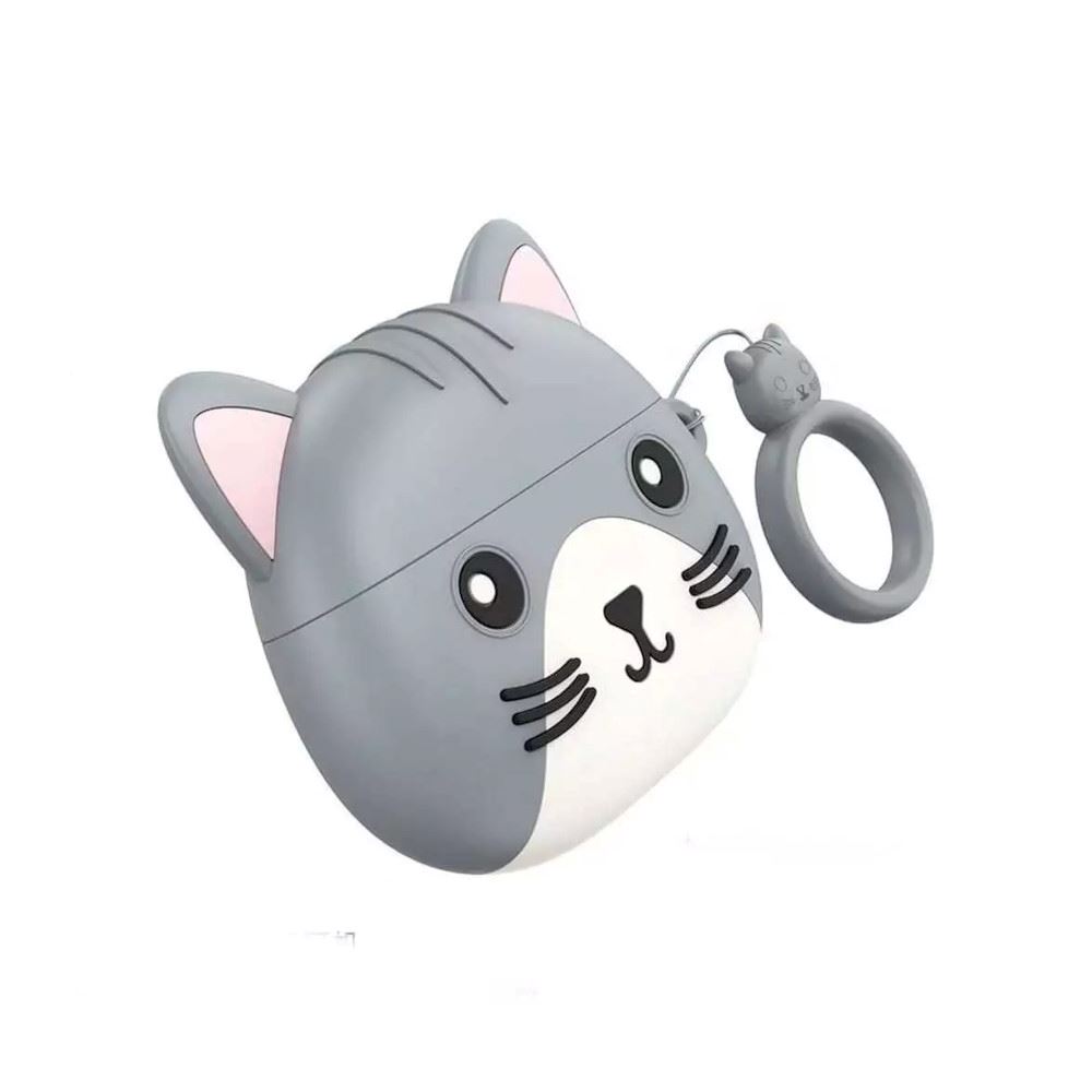 Auriculares Inalámbricos Hoco EW46 Audífonos Bluetooth con Funda Gato Gris