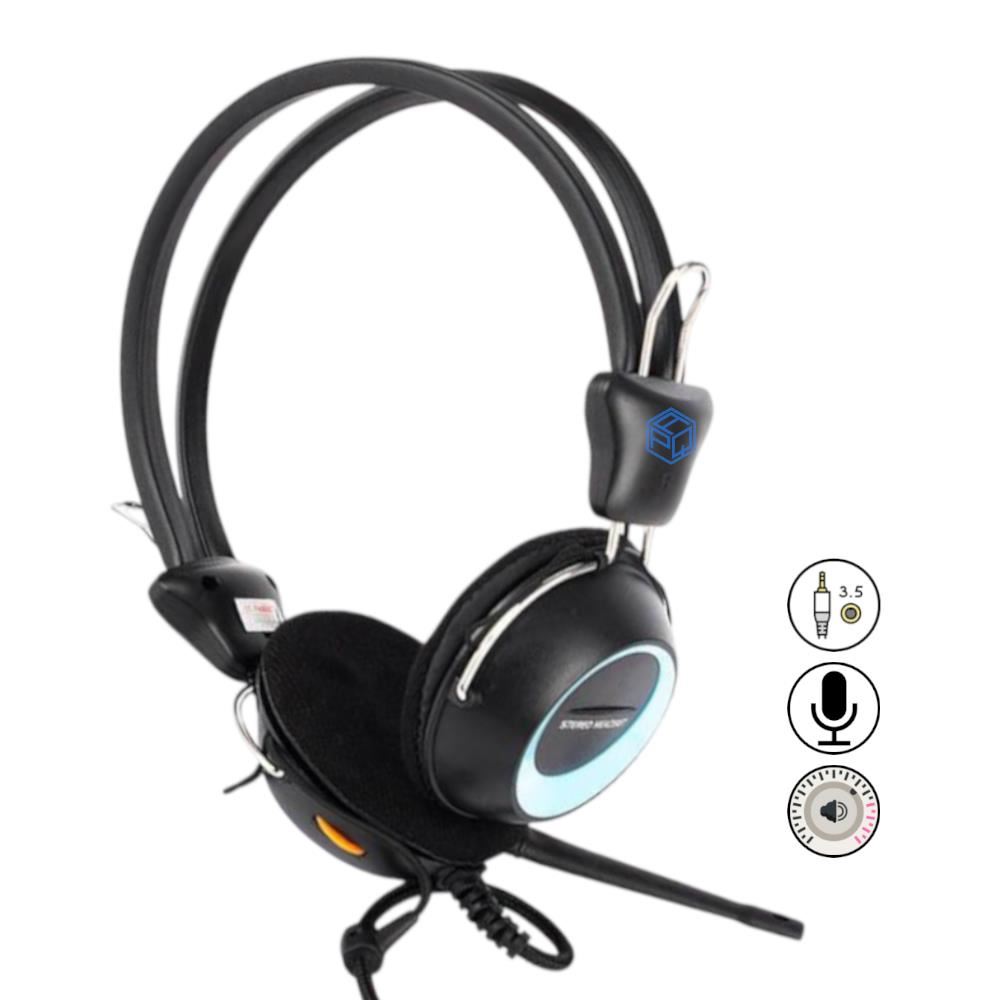 Audífonos HALION T-3 con micrófono para PC Azul