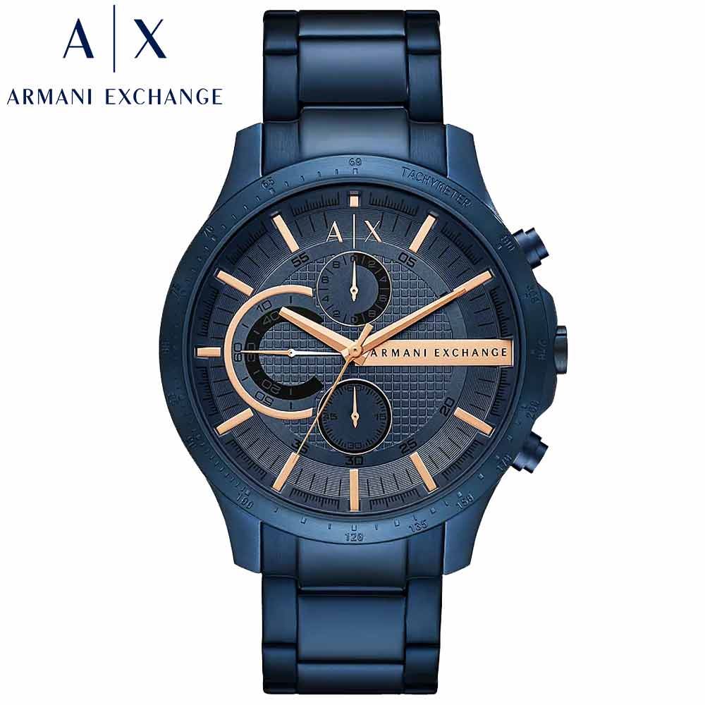 Reloj Armani Exchange Hampton AX2430 Cronómetro Acero Inoxidable Azul