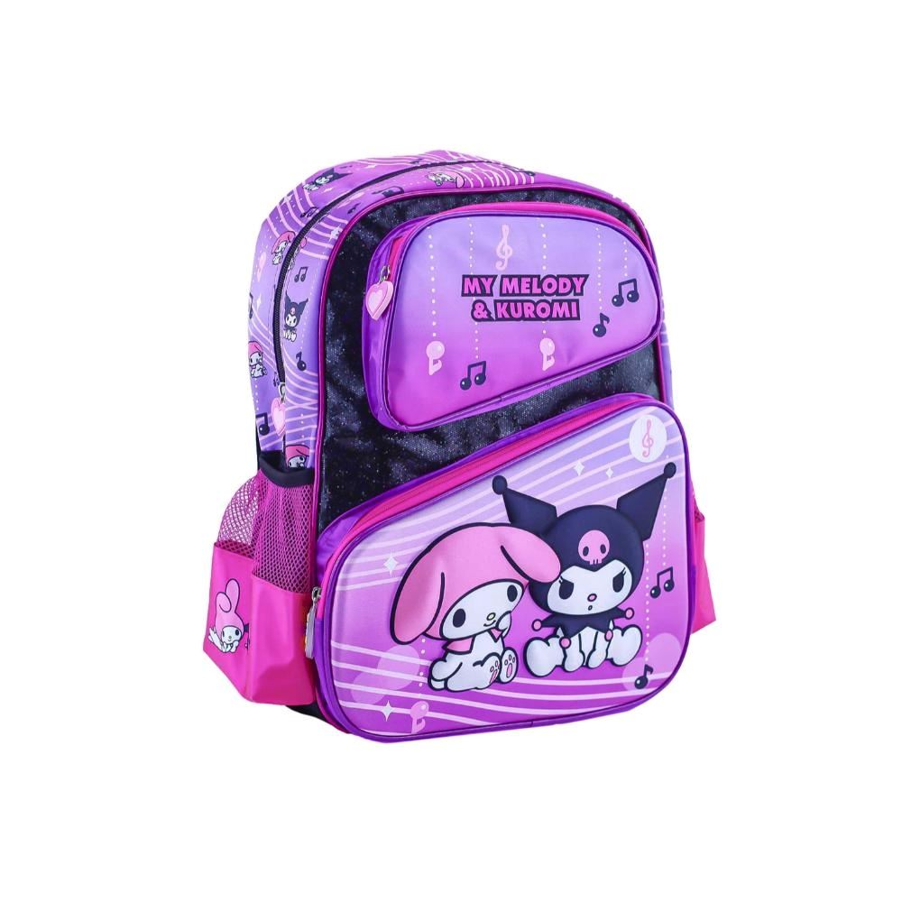 Mochila Scool 2 Bolsillos Eva 3D Satin Hello Kitty F