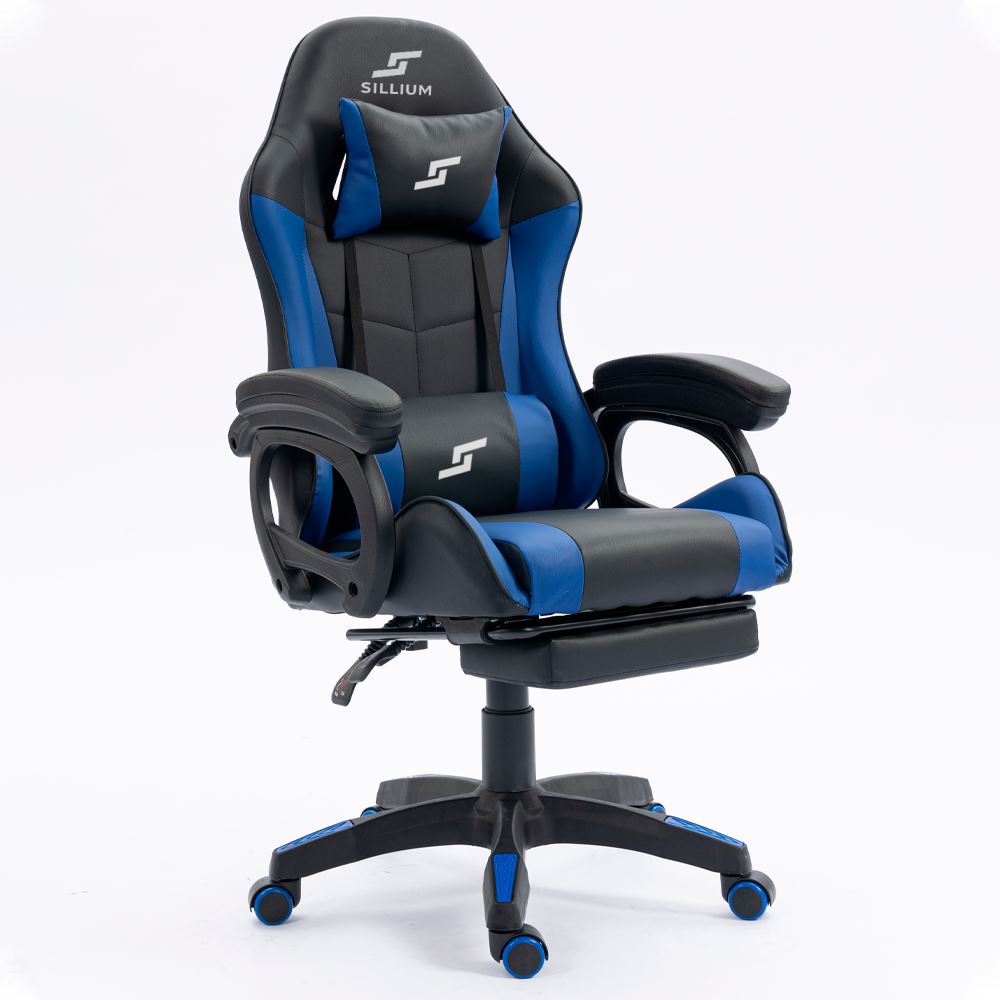 Silla Gamer Reclinable Azul Sillium
