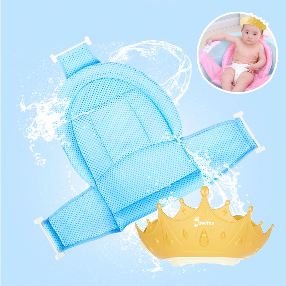 Pack malla c y gorro de baño coronita amarillo para bebe
