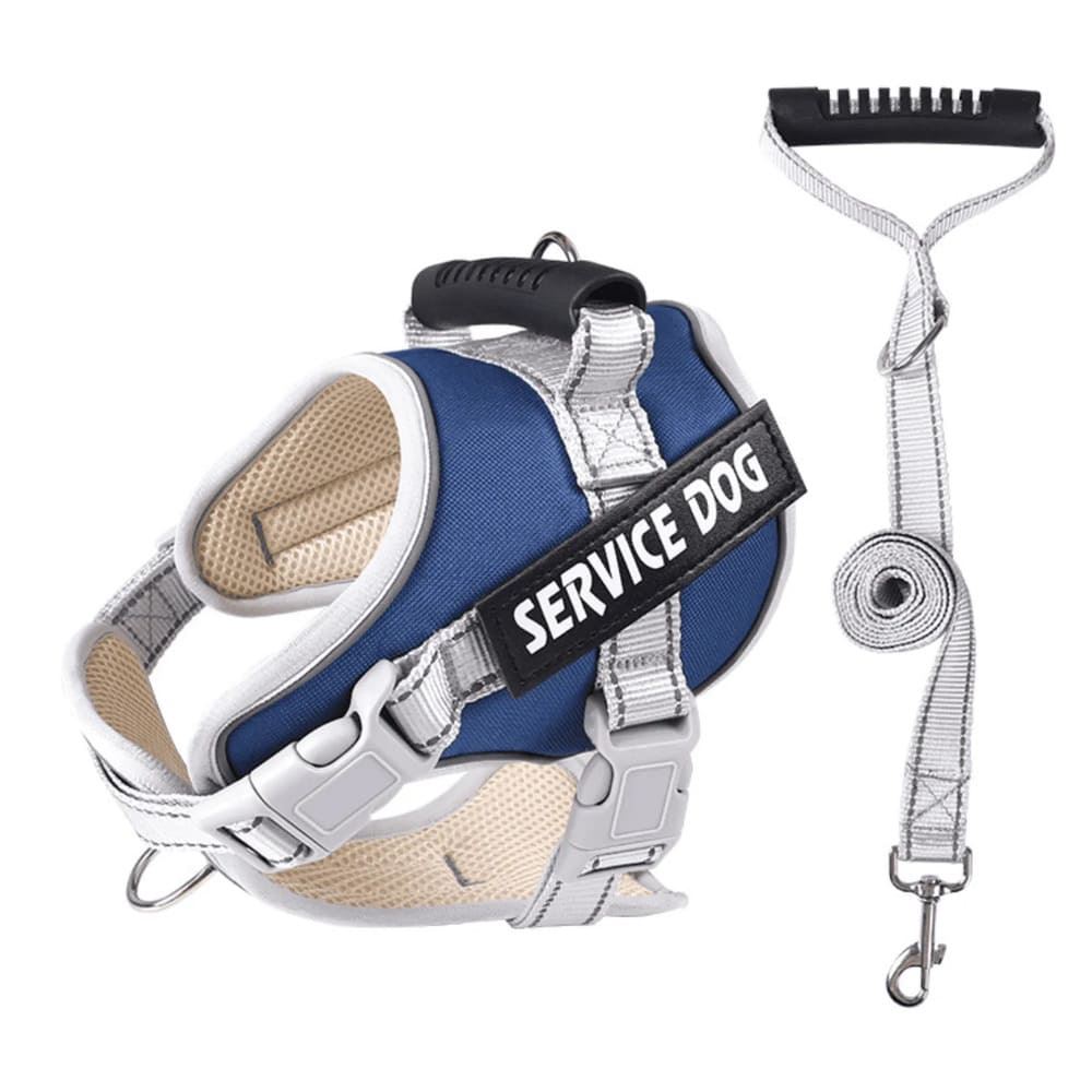 ARNÉS AZUL MARINO TALLA XL REFLECTANTE PARA PERROS CON ASA