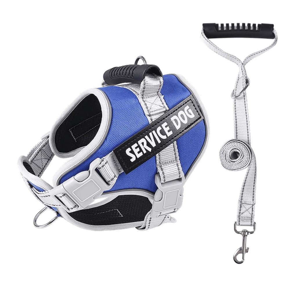 ARNÉS AZUL OSCURO TALLA L REFLECTANTE PARA PERROS CON ASA