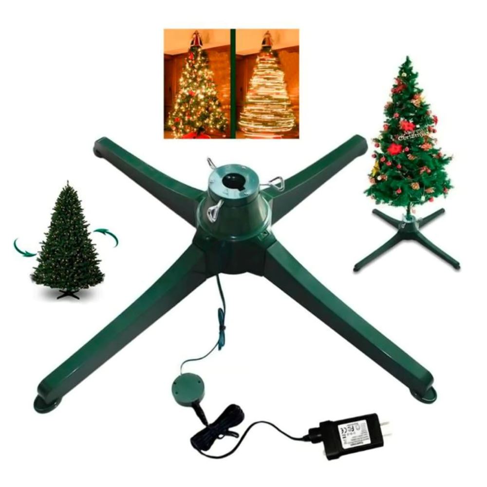 Soporte Base Giratorio Árbol De Navidad