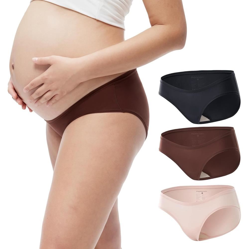 Momcozy panties de maternidad bajo vientre (pack de 3und)