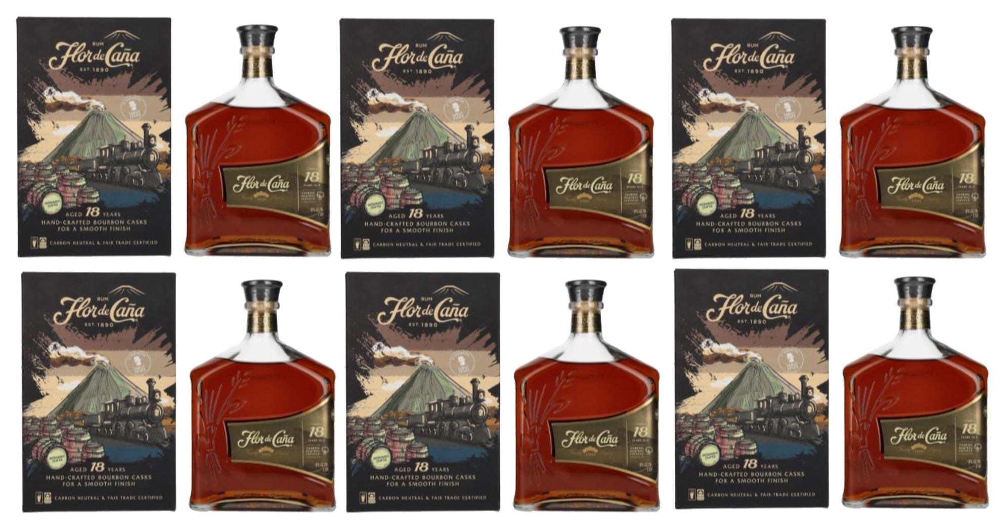 Ron Flor de Caña 18 años 750ml - 6 UND