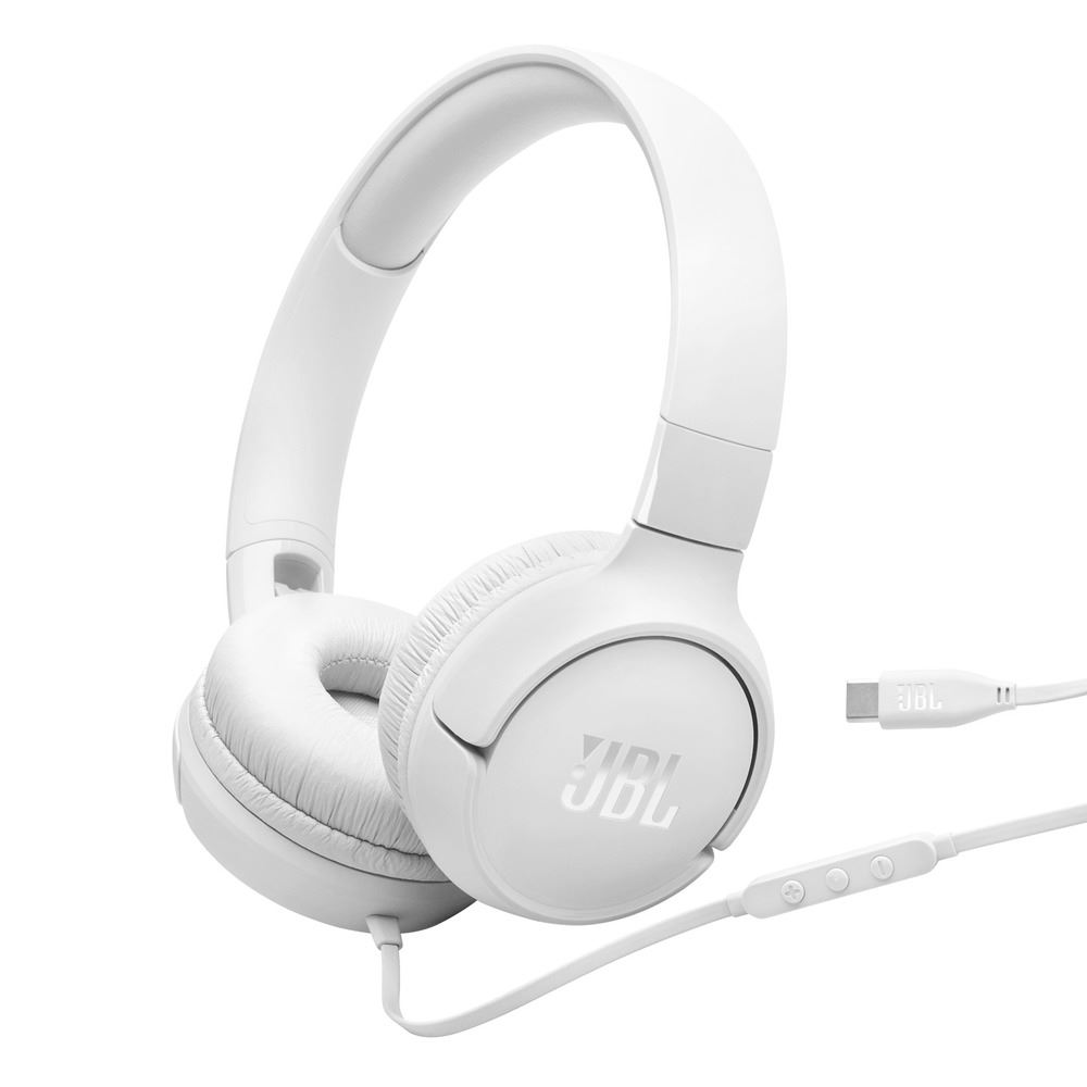 AUDIFONOS CON MICROFONO JBL TUNE 520C USB-C BLANCO