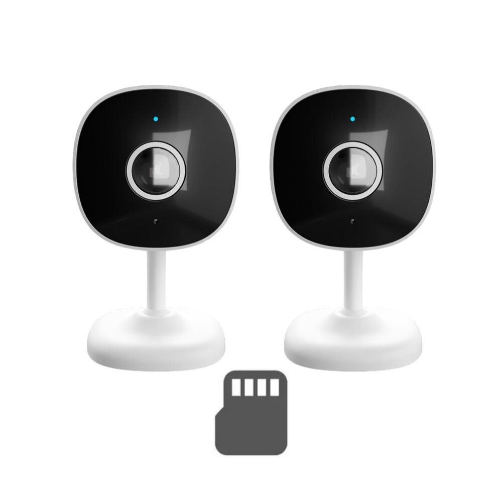 CÁMARA INTELIGENTE WI-FI PARA INTERIOR NHC-I710 2PK + MEMORIA MICROSD 64GB