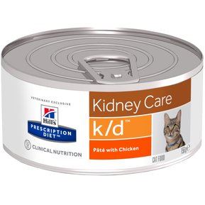 Hill's PD Feline K/d Cuidado de Riñon Lata con Pollo 156 gr