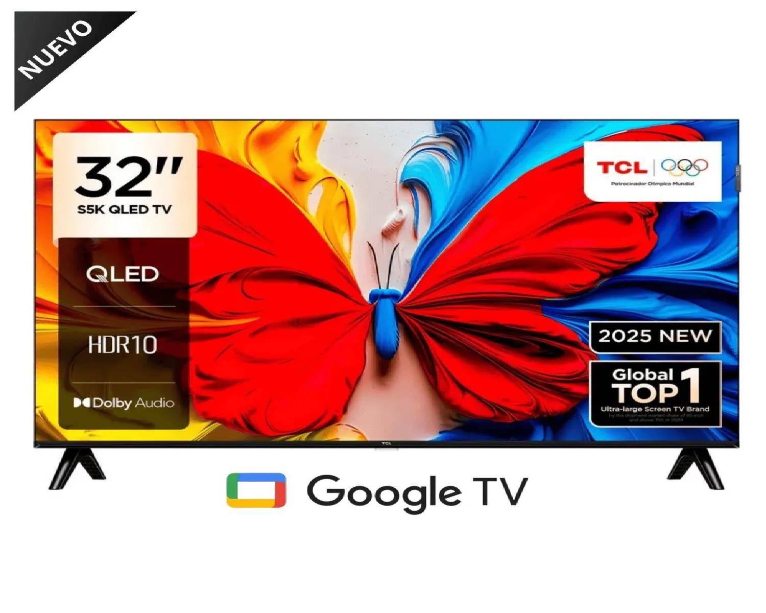 Televisor TCL QLED 32” Full HD Google TV – 32S5K