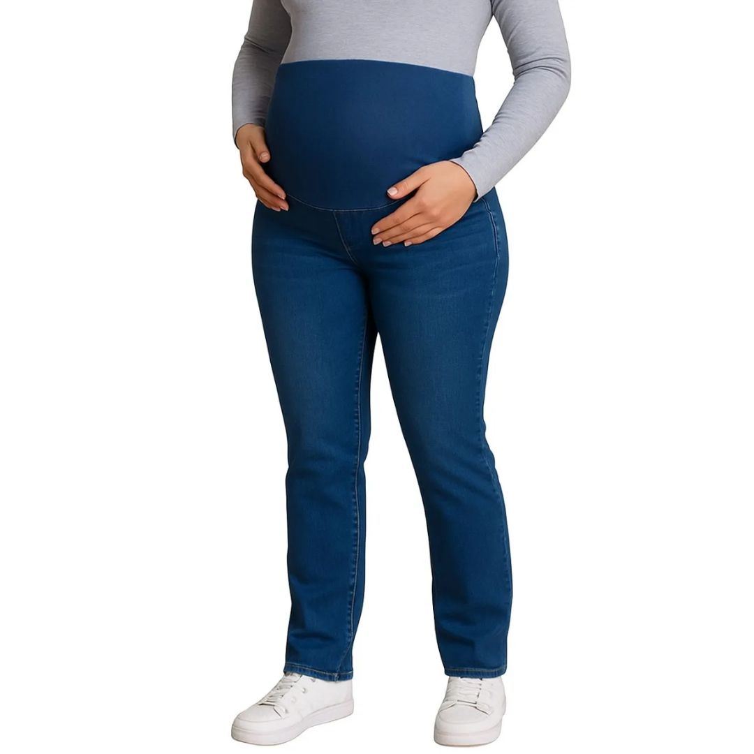 Jeans Pantalon De Embarazada Pantalón De Maternidad Azul
