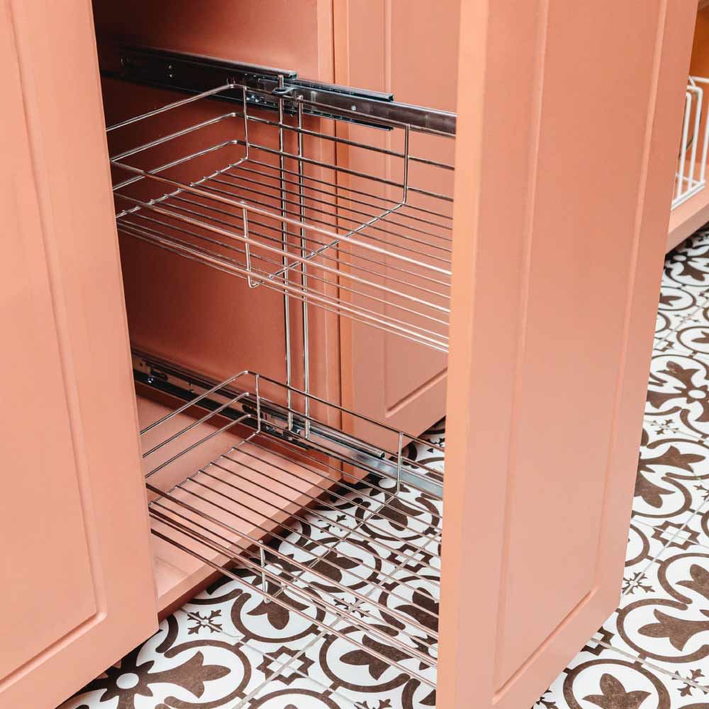 Botellero condimentero de acero inoxidable módulo 30cm Más Casa Perú