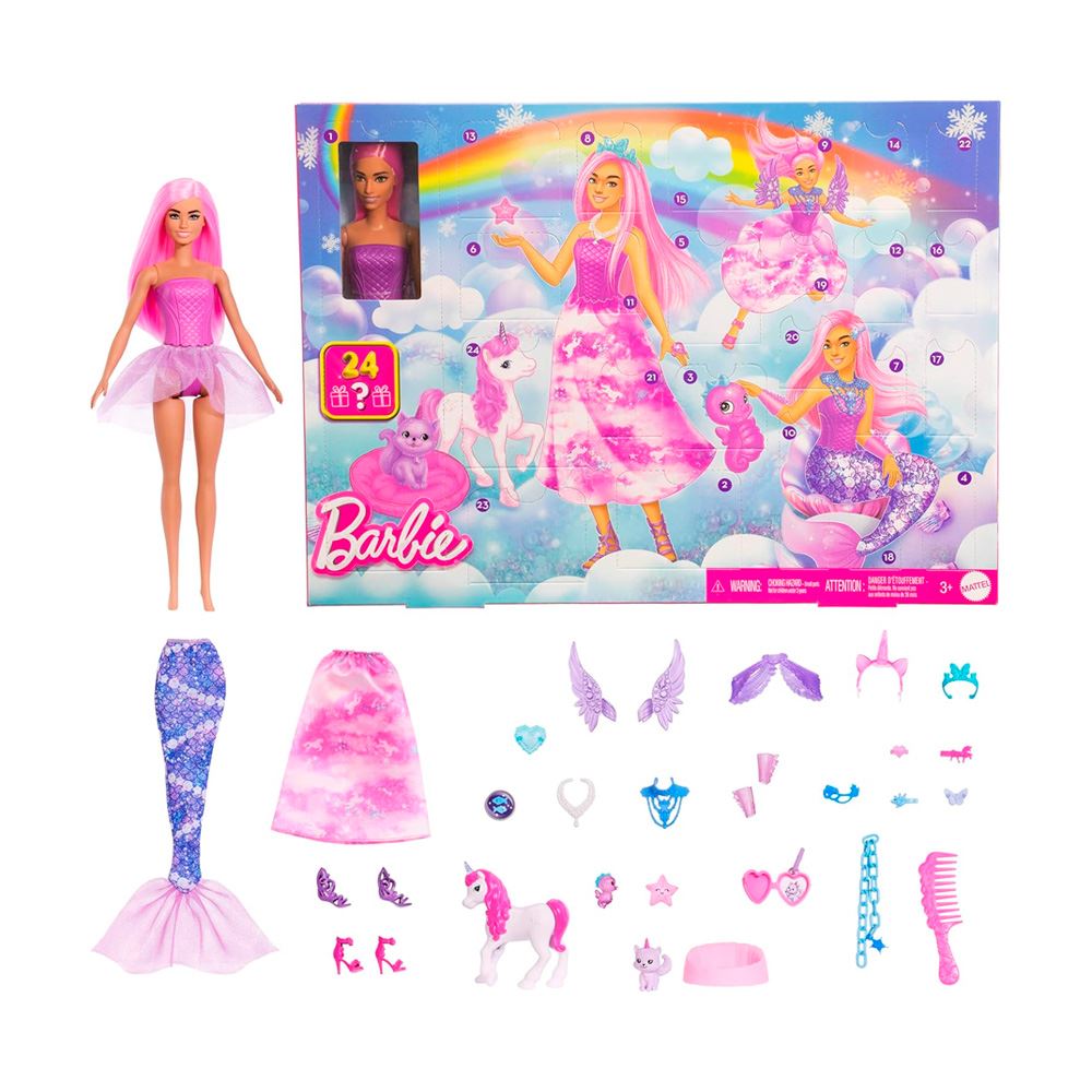 Barbie Advent Calendar with Fashion Doll Surprise