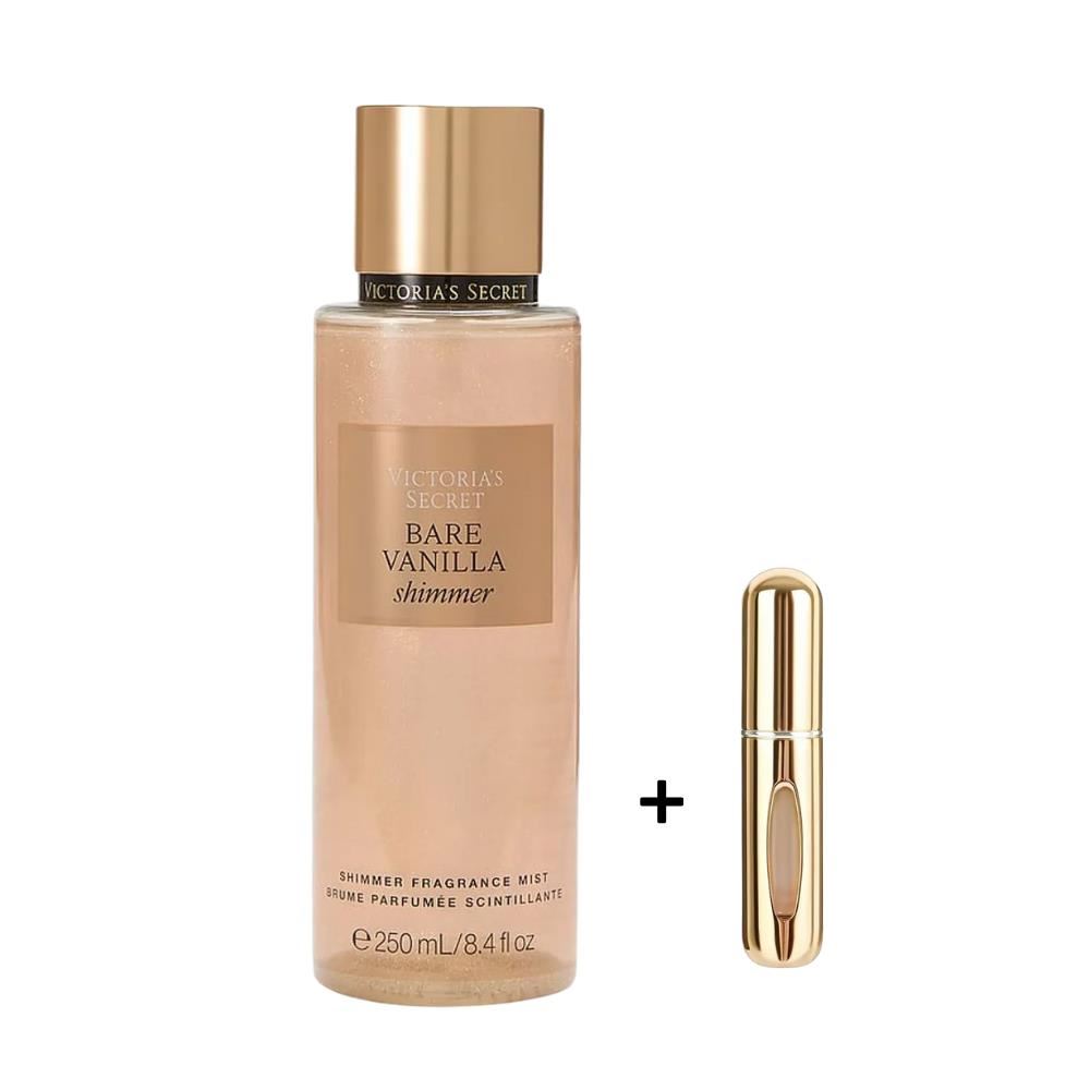 Body Mist Bare Vanilla Victorias Secret SHIMMER 250ML + Decant