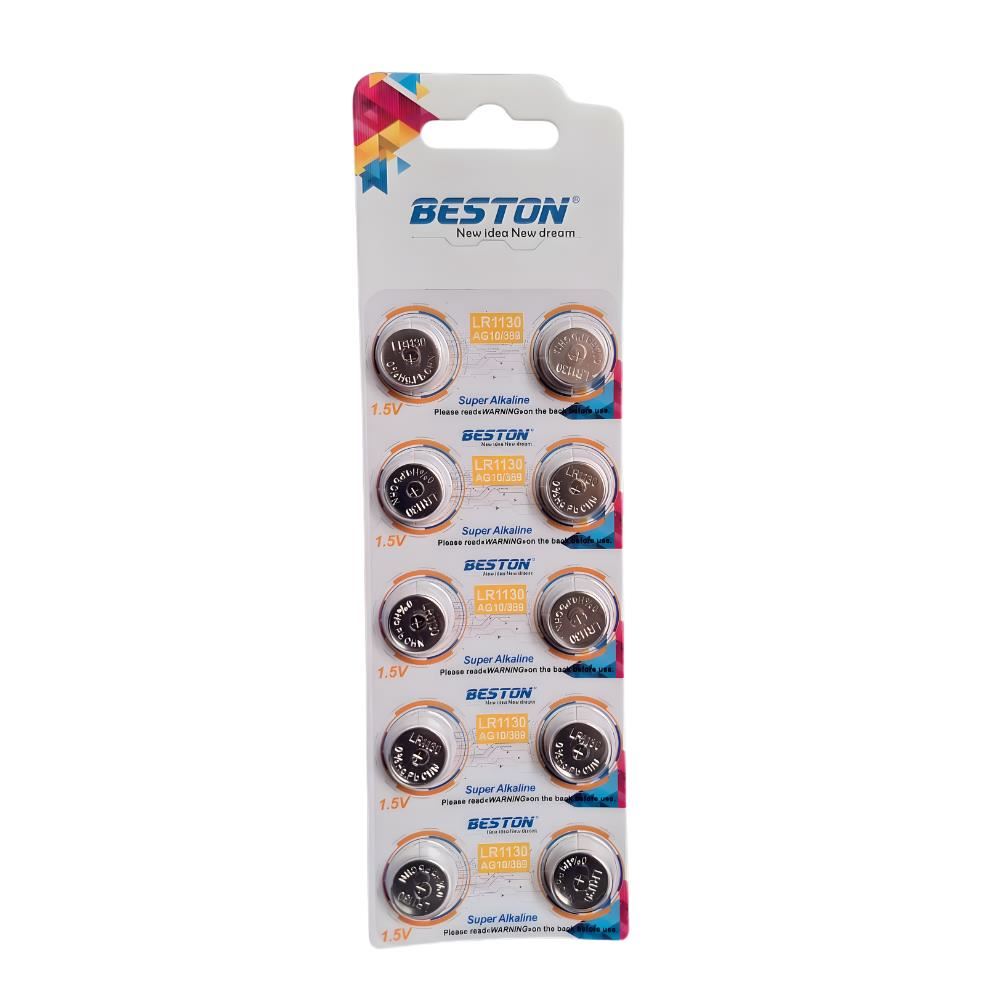 Pila Boton LR1130/ AG10/389A de 1.5v para relojes, calculadoras, juguetes, etc BESTON