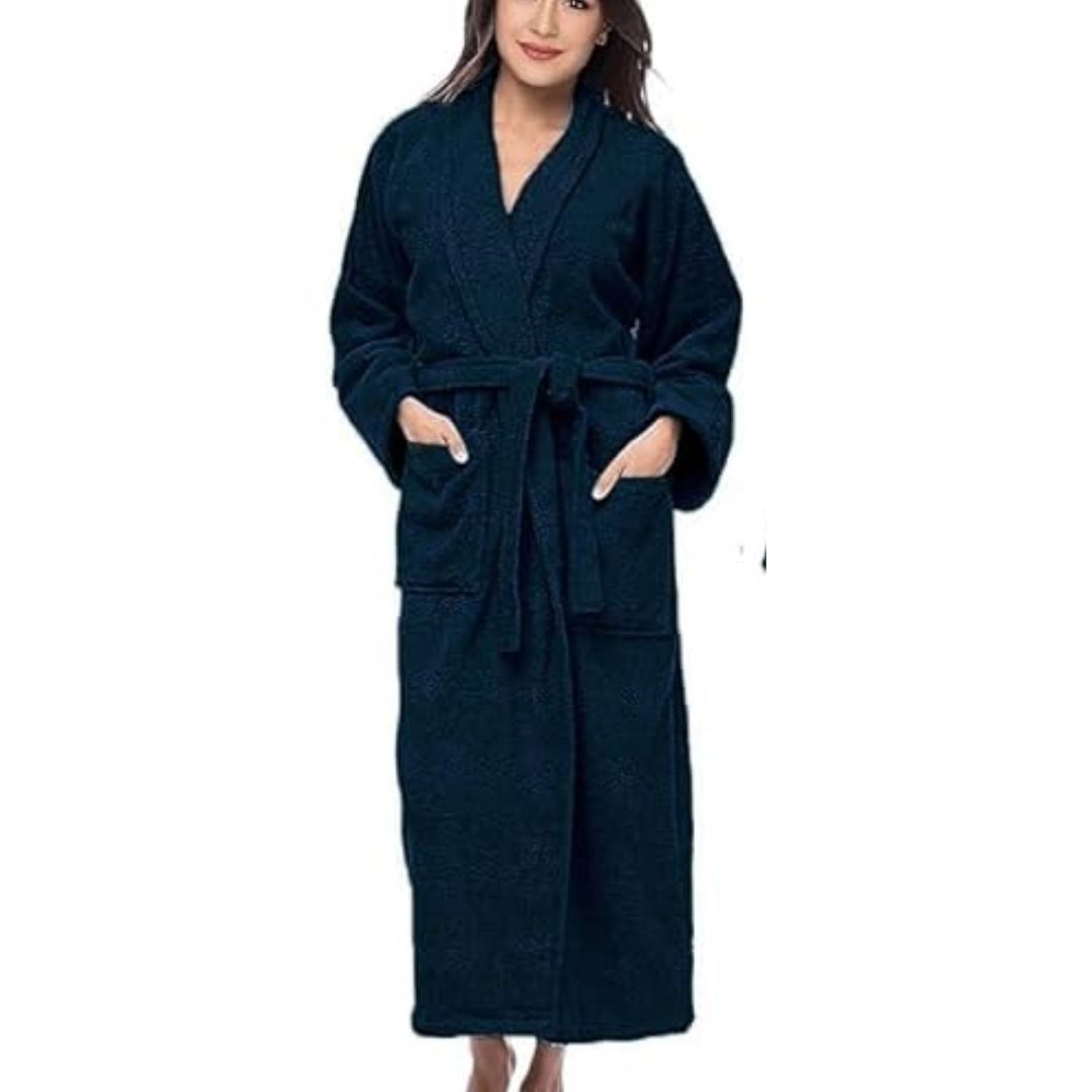 Salida De Baño Bata Toalla Unisex Felpa 100% Algodón