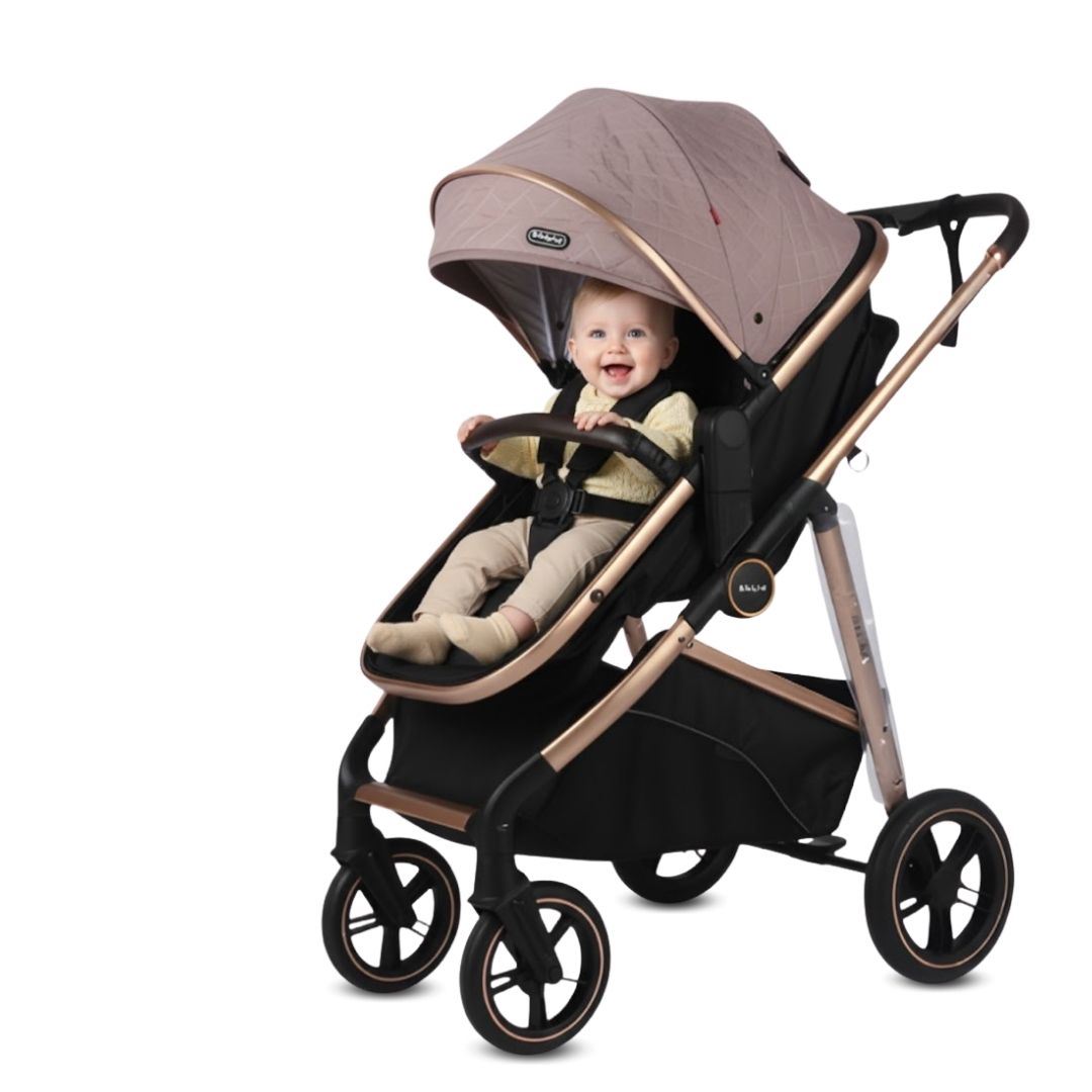 Coche Moisés Travel System «MUNICH GOLD» de Lujo Coffee