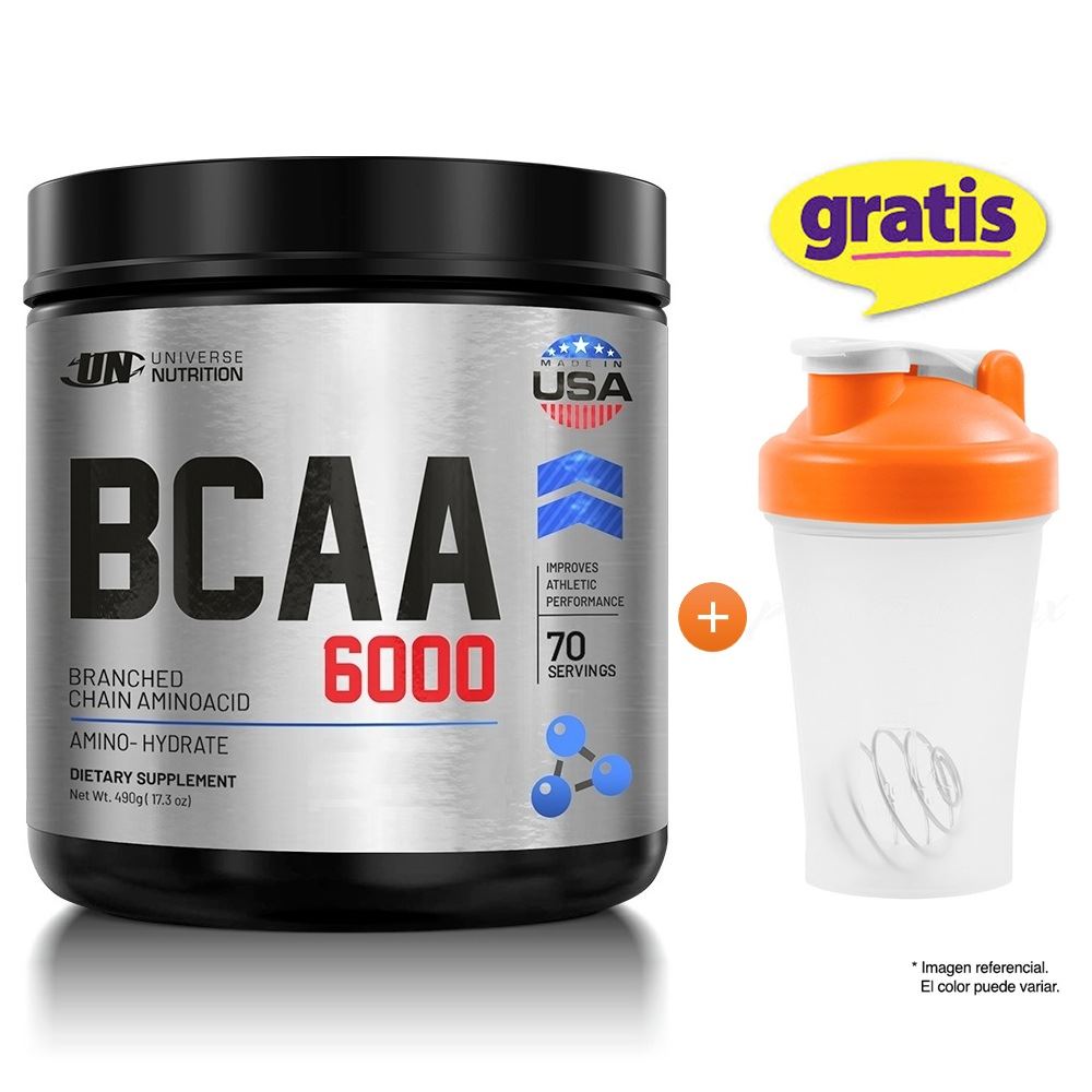 AMINOÁCIDO BCAA 6000 DE 480G. USA FRUIT PUNCH UNIVERSE NUTRITION