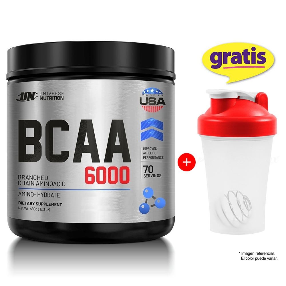 AMINOÁCIDO BCAA 6000 DE 480G. USA CITRUS PUNCH UNIVERSE NUTRITION