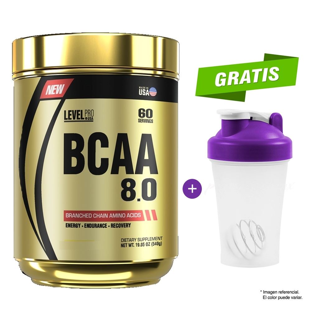 BCAA 8.0 AMINOÁCIDO LEVEL PRO 540 GR FRUIT PUNCH