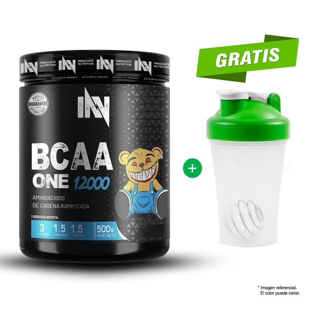 AMINOÁCIDO INNOVATION NUTRITION BCAA ONE 12000 500G NARANJA + SHAKER
