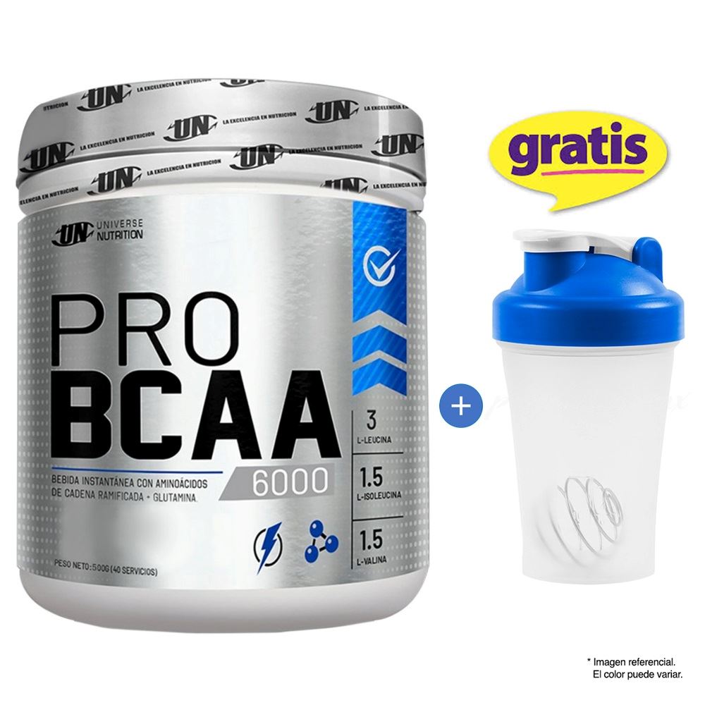 PRO BCAA 500 GR AMINOÁCIDOS UN FRUIT PUNCH + SHAKER
