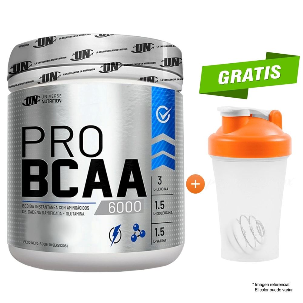 PRO BCAA 6000 500GR UNIVERSE NUTRITION NARANJA