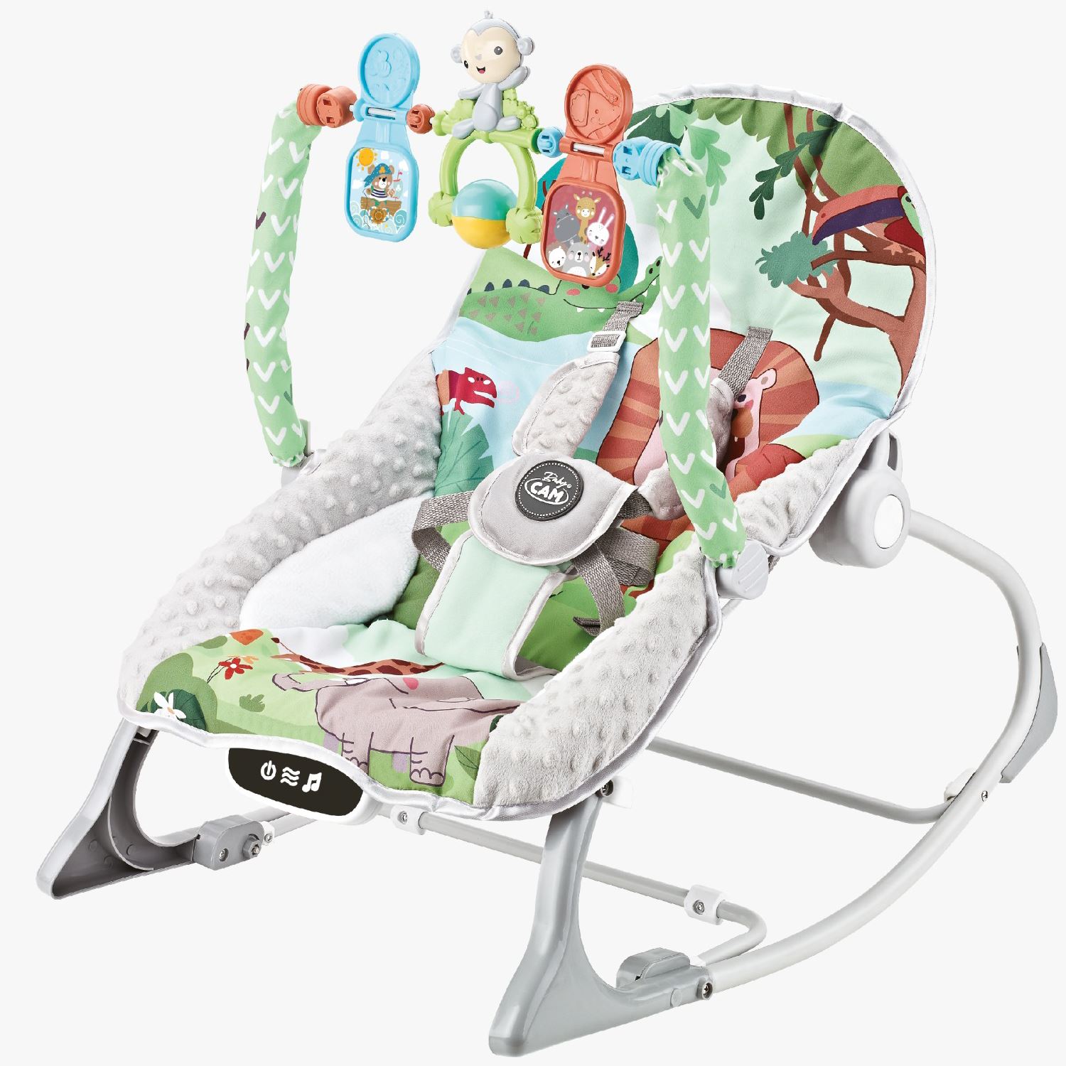 Silla baby bouncer mecedora mesa de comer baby cam verde