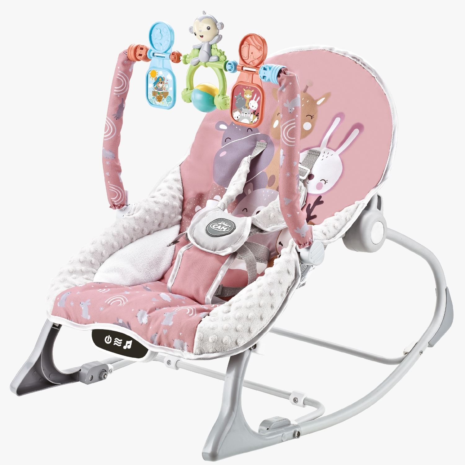 Silla baby bouncer mecedora mesa de comer baby cam rosado