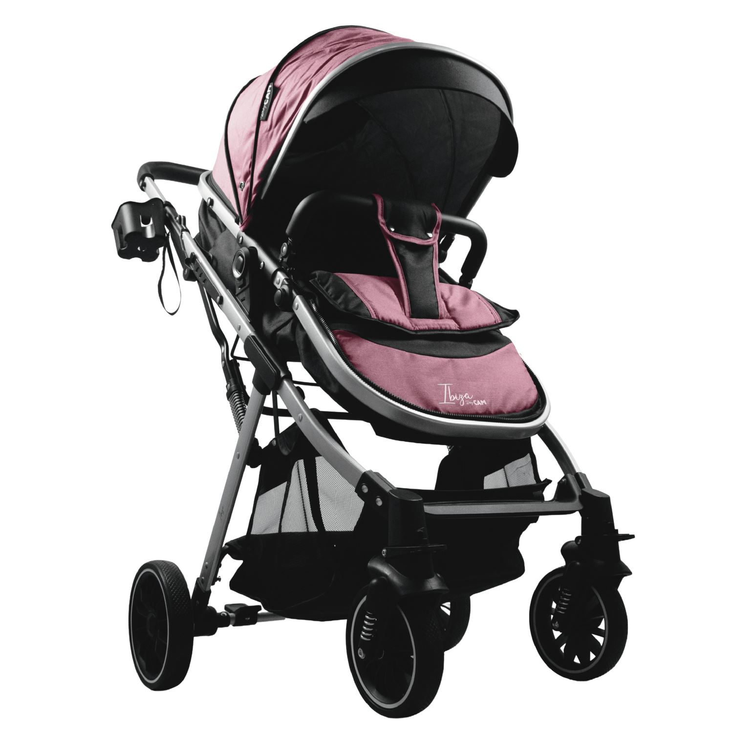Coche moisés ibiza baby cam rosado