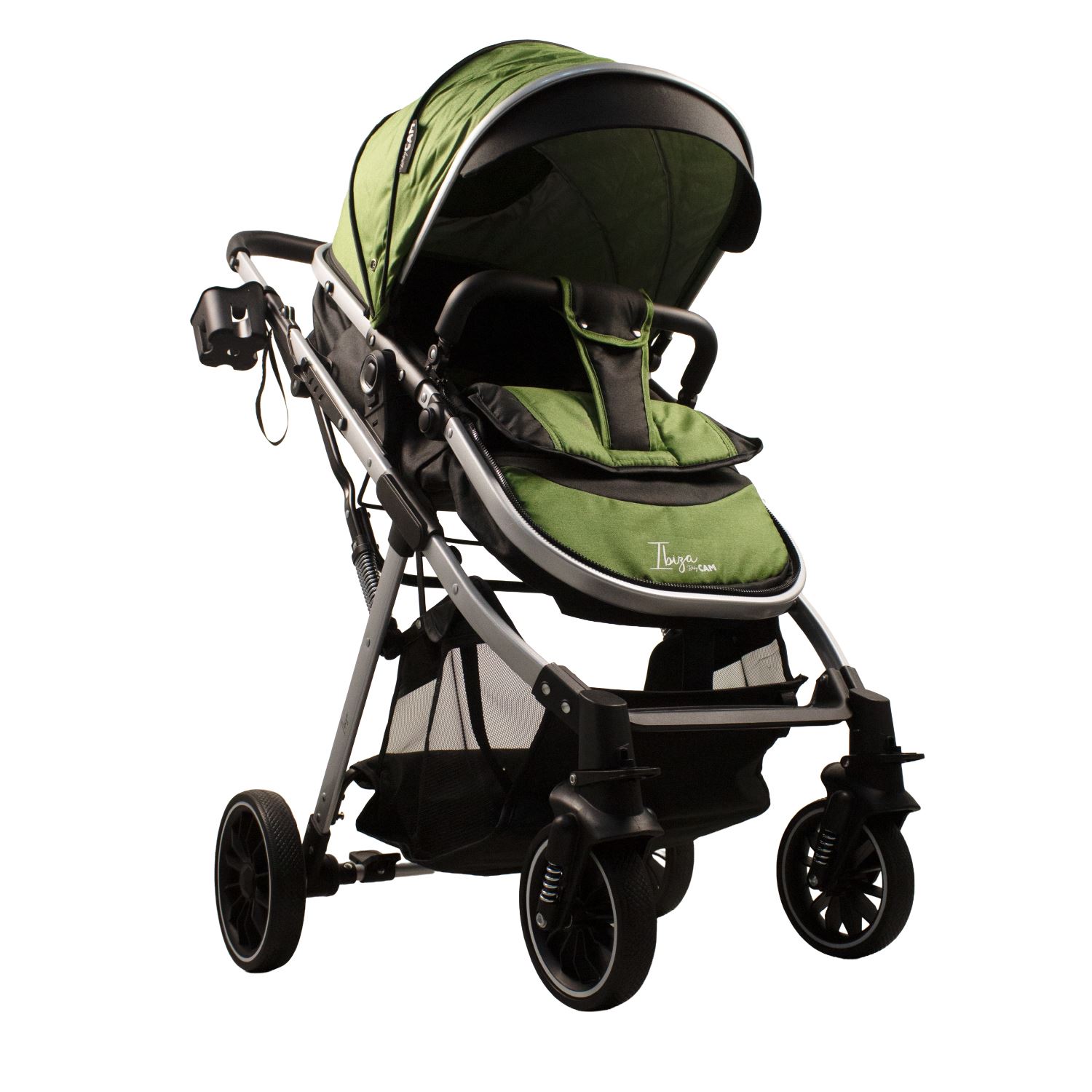 Coche moisés ibiza baby cam verde