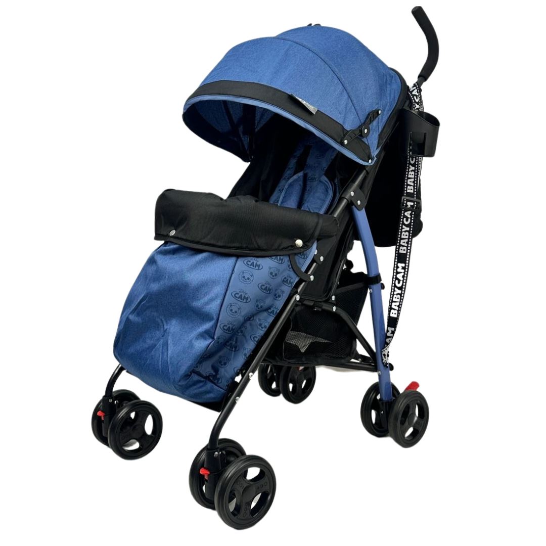 Coche bastón valencia baby cam azul