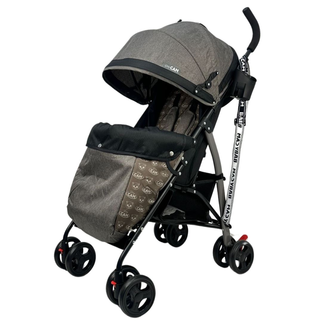 Coche bastón valencia baby cam gris