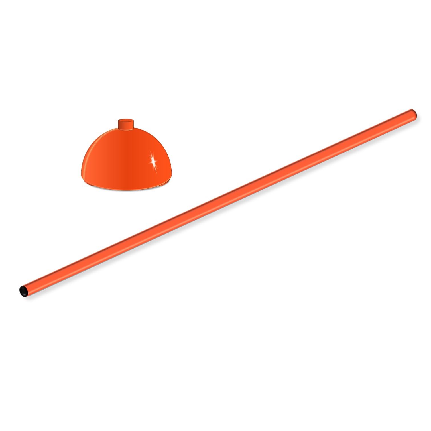 SET BASE SOPORTE MÁS VARILLA DE PVC ENTRENAMIENTO DEPORTIVO AL AIRE LIBRE 1 METRO