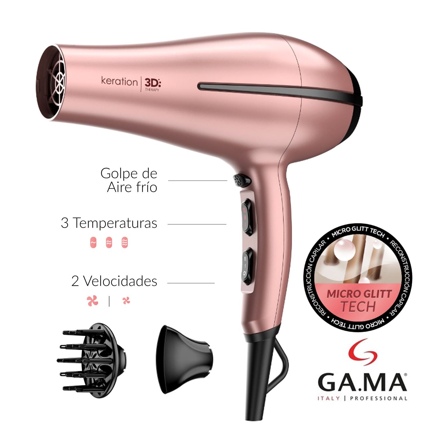 Secadora 3D Bora Keration ULTRA ION GAMA BECHD0000002387