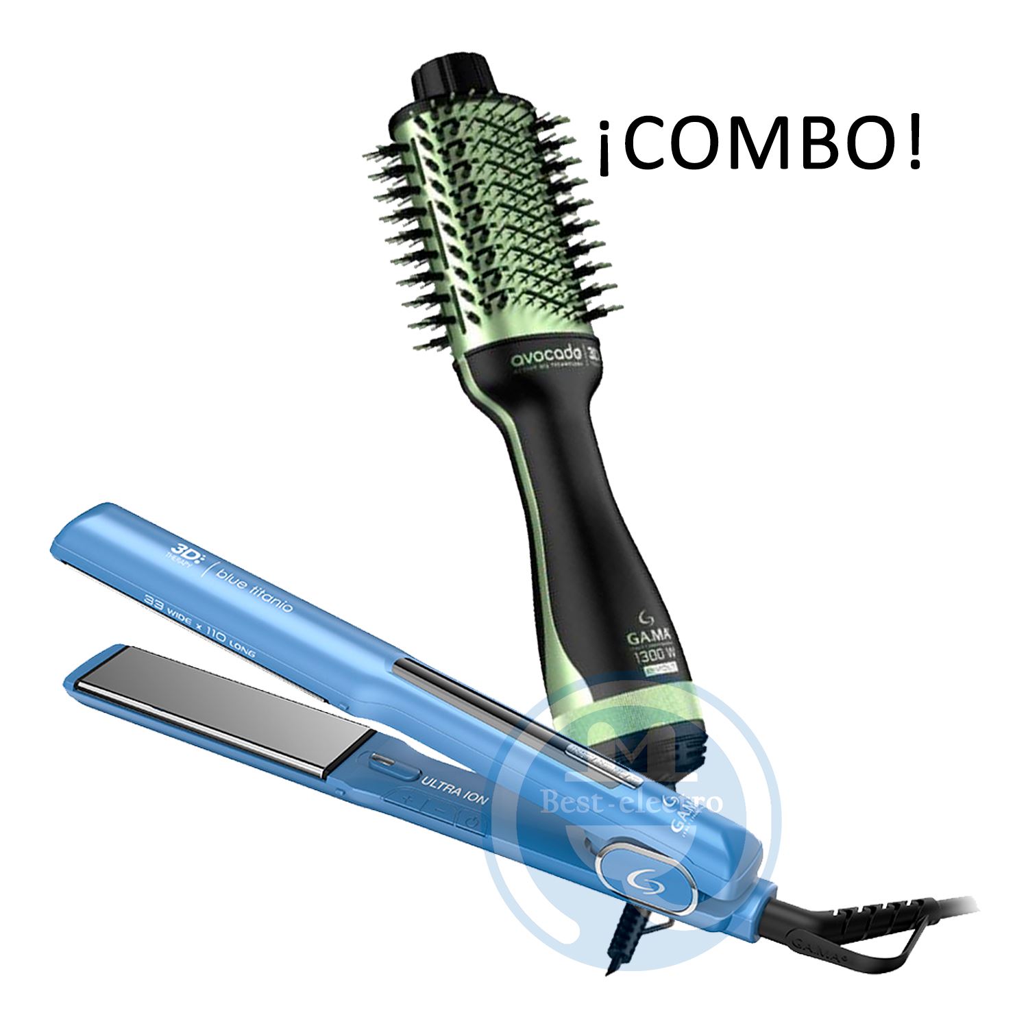 Combo Gama Alisadora BECHS0000002439 y Cepillo Secador.