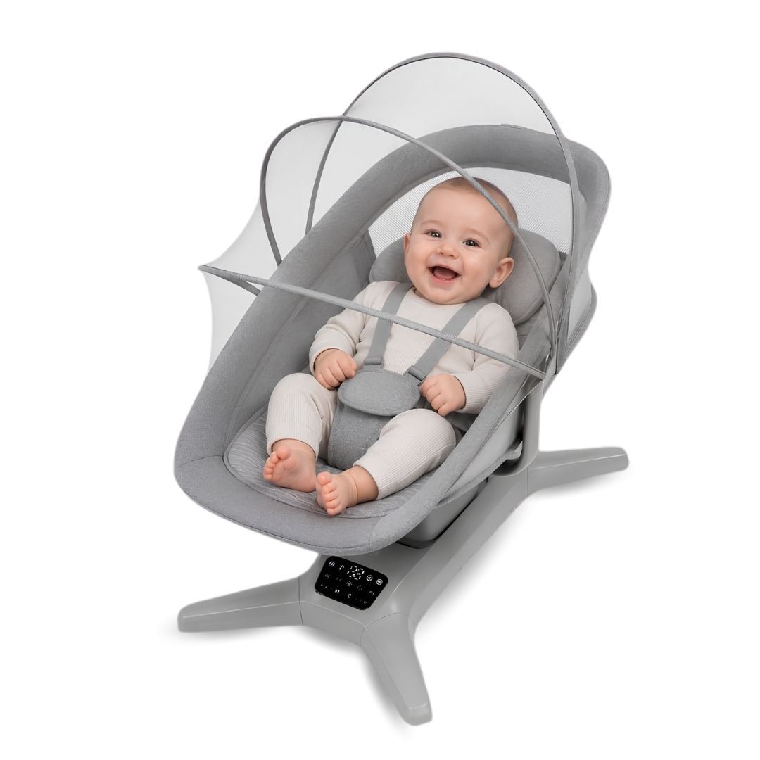 Mecedora Digital para Bebés «BENITO» Edición Exclusiva Dark Gray