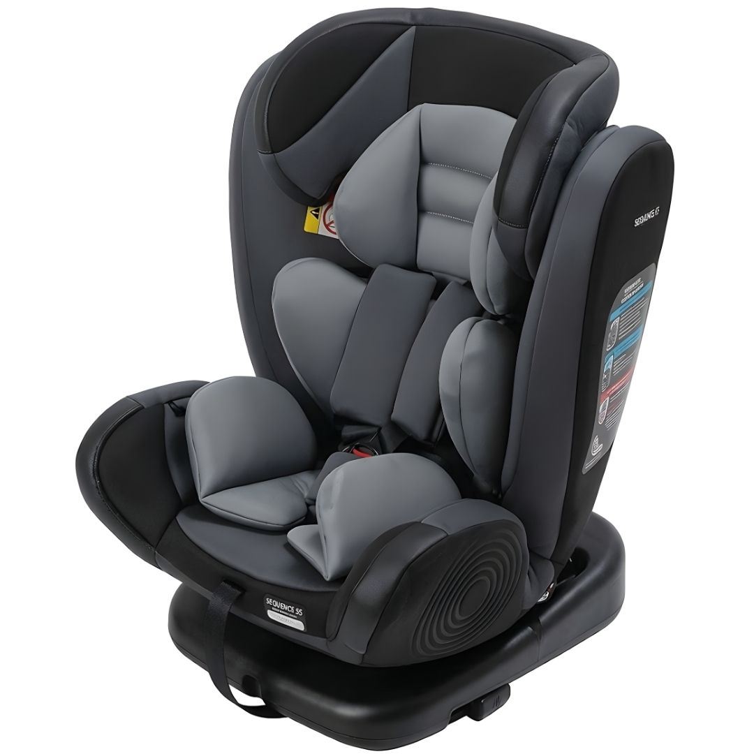 Silla de Auto para bebés «BERNY» Giratoria 360° Light Gray