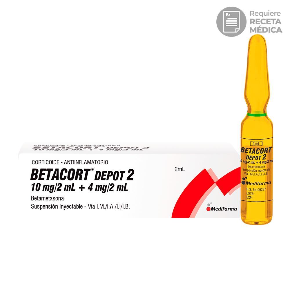 Betacort Depot 2 10 mg/2 mL + 2 mg/2 mL Solución Inyectable 2 mL