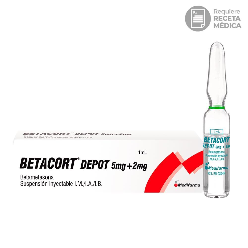 Betacort Depot 5 mg/mL + 2 mg/mL Suspensión Inyectable
