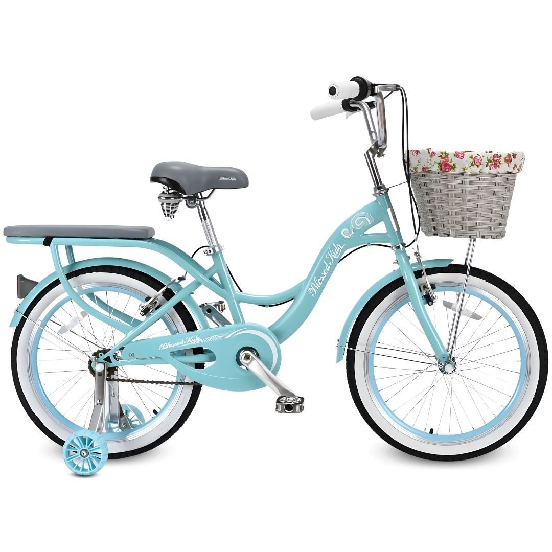 Bicicleta Campera para Niña Aro 20 «BETTY» con Canasta Turquesa