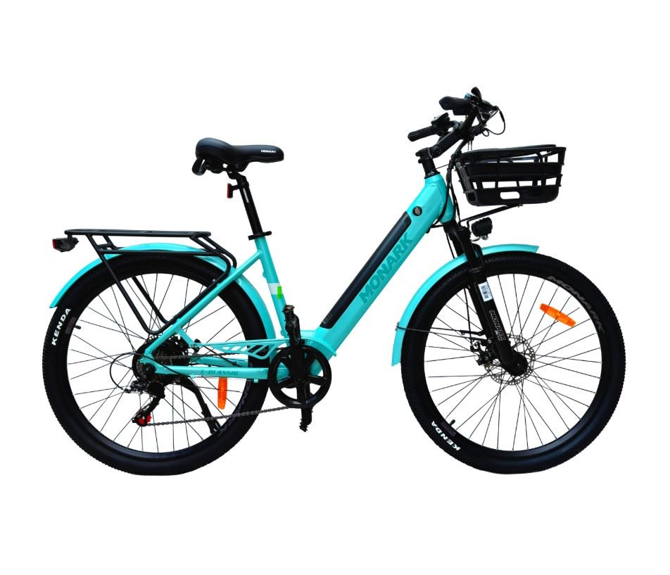 BICICLETA ELECTRICA MONARK E-CLASSIC ARO 26" VERDE CLARO