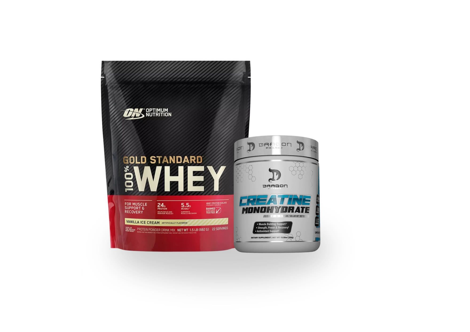 Gold Standard 1.5LB + Creatina Dragon Pharma 250gr