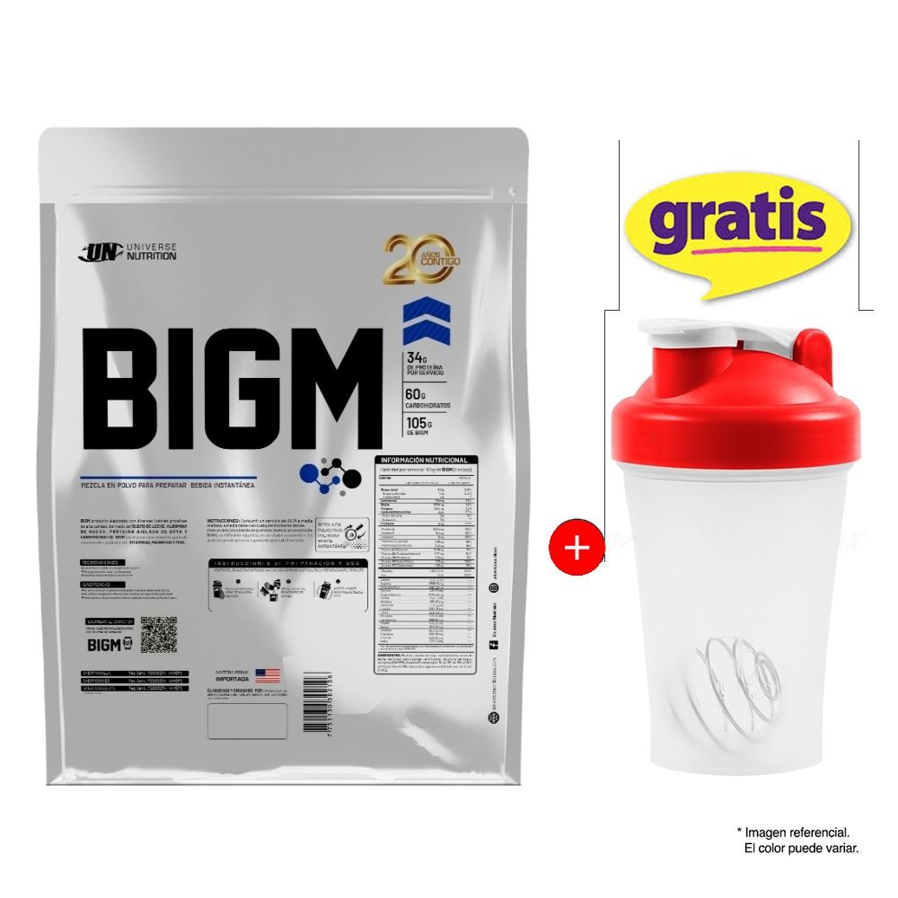 PROTEÍNA BIGM 3KG UNIVERSE NUTRITION VAINILLA MÁS SHAKER